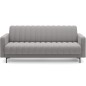 Canapé 3 places convertible tissu gris, coffre, RONSARD Canapé 3 places convertible tissu gris, coffre, RONSARD
