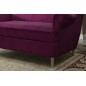 Canapé 2 places en tissu de catégorie Luxe, Fuschia - ARNAUD