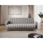 Canapé 3 places convertible tissu gris, coffre, RONSARD Canapé 3 places convertible tissu gris, coffre, RONSARD