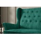 Canapé 2 places en tissu velours de catégorie Luxe, vert - ARNAUD, Vert foncé Canapé 2 places en tissu velours de catégorie Luxe, vert - ARNAUD, Vert foncé