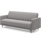 Canapé 3 places convertible tissu gris, coffre, RONSARD Canapé 3 places convertible tissu gris, coffre, RONSARD