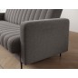 Canapé 3 places convertible tissu gris, coffre, RONSARD Canapé 3 places convertible tissu gris, coffre, RONSARD
