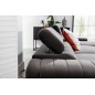 Canapé d'angle convertible en tissu velours Luxe, chocolat, 5 places, angle droit (vu de face), GRECE VELOURS