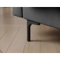 Canapé 3 places convertible velours luxe gris foncé, coffre, RONSARD Canapé 3 places convertible velours luxe gris foncé, coffre, RONSARD