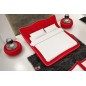 Lit en cuir italien de luxe LUXEN, rouge, 160x200