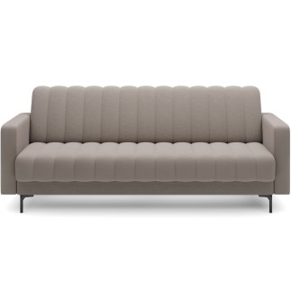 Canapé 3 places convertible velours luxe beige