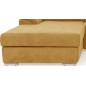 Canapé d'angle convertible en tissu Luxe, jaune moutarde, 5 places, angle gauche (vu de face) , TRESOR