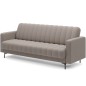 Canapé 3 places convertible velours luxe beige, coffre, RONSARD Canapé 3 places convertible velours luxe beige, coffre, RONSARD
