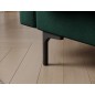 Canapé 3 places convertible velours luxe vert, coffre, RONSARD
