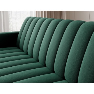 Canapé 3 places convertible velours luxe vert