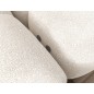 Canapé d'angle convertible en tissu bouclette blanc cassé luxe 5 places LEONI, angle gauche (vu de face) Canapé d'angle convertible en tissu bouclette blanc cassé luxe 5 places LEONI, angle gauche (vu de face)