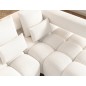 Canapé d'angle convertible en tissu bouclette blanc cassé 3-4 places LEONI, angle droit (vu de face) Canapé d'angle convertible en tissu bouclette blanc cassé 3-4 places LEONI, angle droit (vu de face)