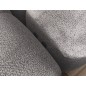 Canapé d'angle convertible en tissu très doux luxe gris 5 places LEONI, angle gauche (vu de face) Canapé d'angle convertible en tissu très doux luxe gris 5 places LEONI, angle gauche (vu de face)