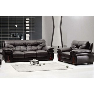 Ensemble canapé 3 places + fauteuil 1 place OXFORD en cuir luxe italien vachette, couleur noir