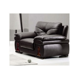 Ensemble canapé 3 places + fauteuil 1 place OXFORD en cuir luxe italien vachette, couleur noir