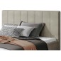 Lit double en tissu de qualité luxe, AUDE, beige, 160x200