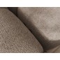 Canapé d'angle convertible en tissu bouclette beige luxe 5 places LEONI, angle gauche (vu de face) Canapé d'angle convertible en tissu bouclette beige luxe 5 places LEONI, angle gauche (vu de face)