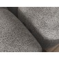 Canapé d'angle convertible en tissu luxe gris 5 places LEONI, angle gauche (vu de face) Canapé d'angle convertible en tissu luxe gris 5 places LEONI, angle gauche (vu de face)