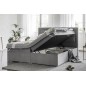 Ensemble boxspring complet tête de lit + sommiers + matelas + surmatelas VISTA de VENESETTI - tissu luxe beige - 140 x 200 cm, 1