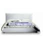 Lit en cuir italien de luxe ORPHEE, blanc, 160x200