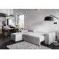 - Canapé d'angle convertible - SIDNEY VELOURS - en tissu Luxe - 5/6 places, gris clair, angle gauche (vu de face)