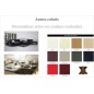 Canapé d'angle en cuir italien 8 places NORDIK, personnalisé, angle droit