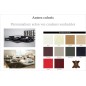 Canapé d'angle en cuir italien 8 places NORDIK, personnalisé, angle gauche
