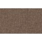 Canapé d'angle convertible en tissu luxe marron et simili cuir beige, 5 places, avec coffre, angle gauche (vu de face), NESTOR