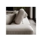 - Canapé d'angle convertible en tissu luxe 5 places, ANNECY, couleur beige clair, angle gauche - Canapé d'angle convertible en tissu luxe 5 places, ANNECY, couleur beige clair, angle gauche