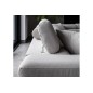 Canapé d'angle convertible en tissu luxe 5 places, ANNECY, couleur gris clair, angle droit Canapé d'angle convertible en tissu luxe 5 places, ANNECY, couleur gris clair, angle droit