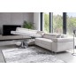 Canapé d'angle convertible en tissu luxe 5 places, ANNECY, couleur ivoire, angle gauche Canapé d'angle convertible en tissu luxe 5 places, ANNECY, couleur ivoire, angle gauche