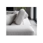 Canapé d'angle convertible en tissu luxe 5 places, ANNECY, couleur ivoire, angle gauche Canapé d'angle convertible en tissu luxe 5 places, ANNECY, couleur ivoire, angle gauche
