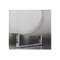 Canapé d'angle convertible en tissu luxe 5 places, ANNECY, couleur ivoire, angle droit (vu de face)