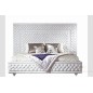Lit en cuir italien de luxe PALACE, blanc, 140x190