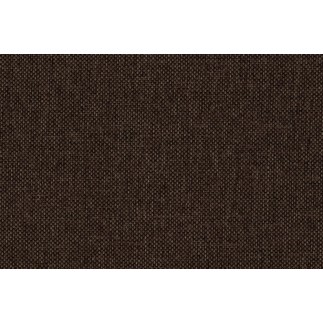 Canapé d'angle convertible en tissu luxe, rangement - chocolat, angle droit (vu de face), ROXANE