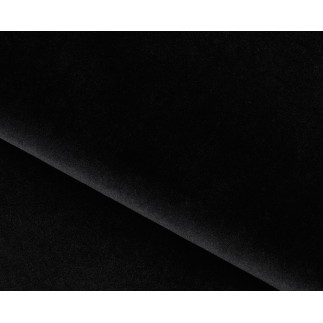 Canapé d'angle convertible en tissu velours luxe, rangement - noir, angle gauche (vu de face), ROXANE VELOURS
