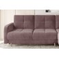Canapé d'angle convertible en tissu velours luxe, rangement - rose pale, angle droit (vu de face), ROXANE VELOURS, 4 places