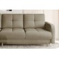 Canapé d'angle convertible en tissu velours luxe, rangement - BEIGE, angle gauche (vu de face), ROXANE VELOURS, 4 places