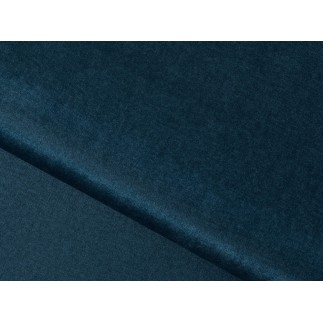 Canapé d'angle convertible en tissu velours luxe, rangement - bleu foncé, angle gauche (vu de face), ROXANE VELOURS