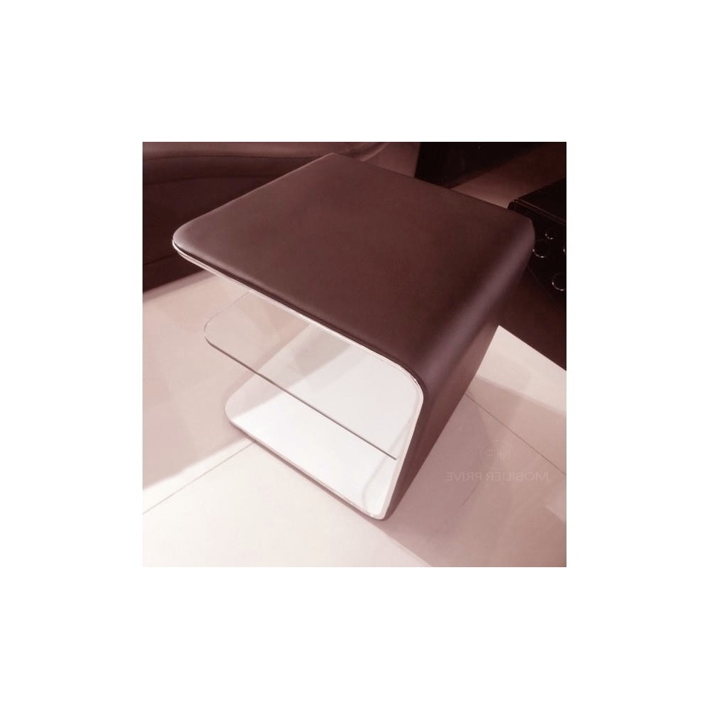 Chevet de qualité supérieure ELVIN, chocolat (droit).
