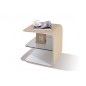 Chevet de qualité supérieure ELVIN, beige (droit).