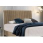 Ensemble lit + sommier + matelas tissu velours beige - 140x200 cm - BLASIO de VENESETTI