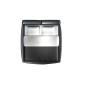 Lit en cuir italien de luxe PRESTIGIO, noir et blanc, 140x190