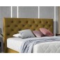 Ensemble lit + sommier + matelas - velours cuivre - 180x200 cm - CORSICA