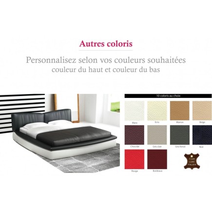 Lit en cuir italien de luxe PRESTIGIO, autre coloris