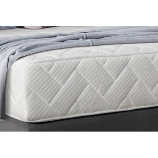 Ensemble lit + sommier + matelas - velours gris foncé - 180x200 cm - CORSICA