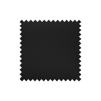 Canapé d'angle en cuir italien de luxe 5 places ASTRA, noir, angle droit