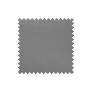 Canapé d'angle en cuir italien de luxe 5 places ASTRA, gris clair, angle droit