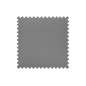 Canapé d'angle en cuir italien de luxe 5 places ASTRA, gris clair, angle droit