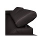 - Canapé d'angle en cuir italien de luxe 5 places ASTRA, chocolat, angle gauche